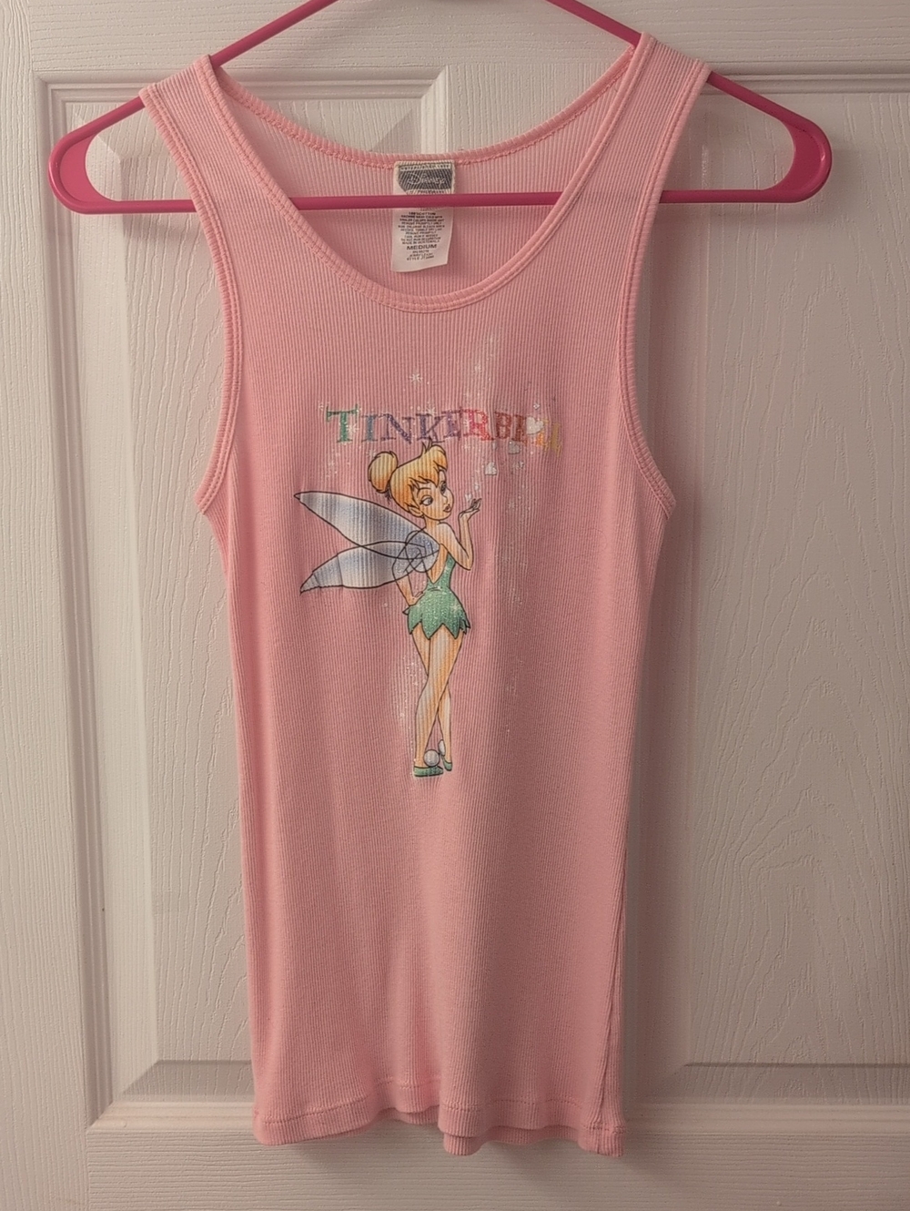 Y2K Pink Tinkerbell Tank Top